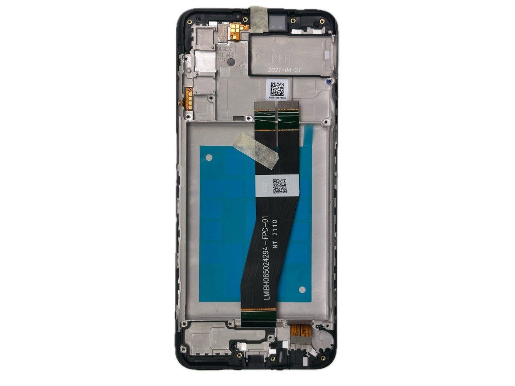 displej samsung galaxy a02s (s rámčekom, Čierna, originál) displej samsung galaxy a02s (s rámčekom, Čierna, originál)
