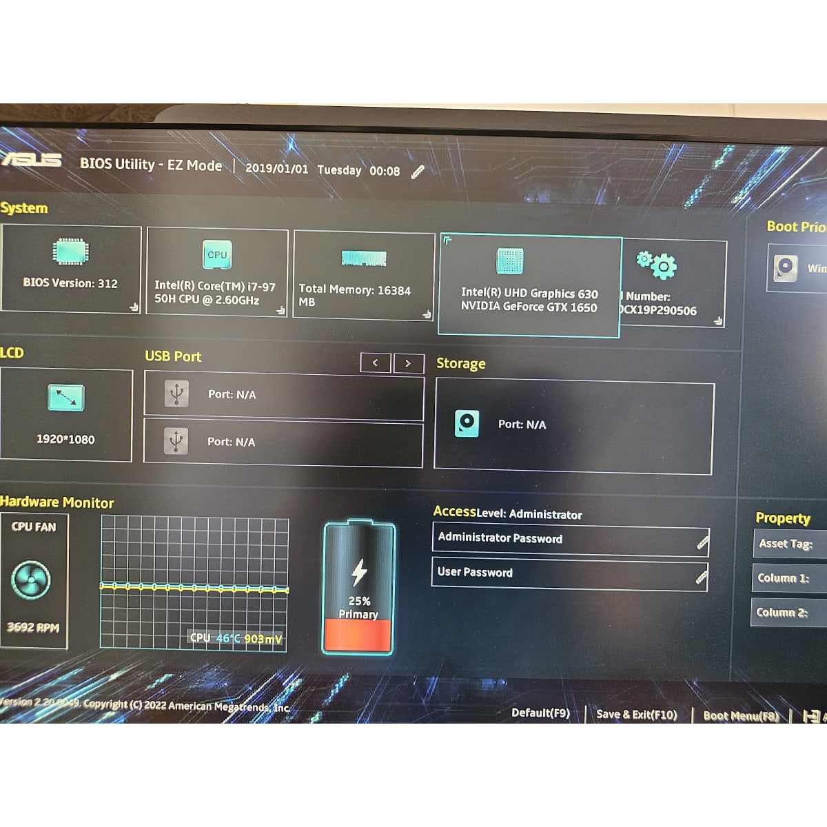 bios test maticnej dosky asus x571gt – rozpoznaný intel i7 9750h, gtx 1650 a 16 gb ram BIOS test maticnej dosky ASUS X571GT – rozpoznaný Intel i7-9750H, GTX 1650 a 16 GB RAM